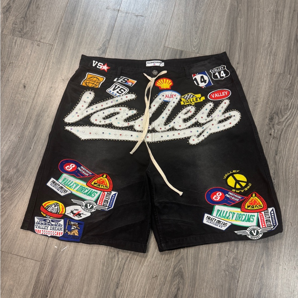 Black Vale 1980s Patchwork Jorts - image 1